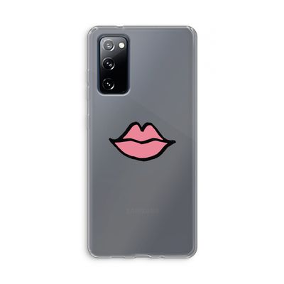 Kusje: Samsung Galaxy S20 FE / S20 FE 5G Transparant Hoesje