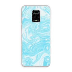 Waterverf blauw: Xiaomi Redmi Note 10 Lite Transparant Hoesje