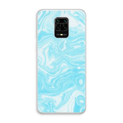 Waterverf blauw: Xiaomi Redmi Note 10 Lite Transparant Hoesje