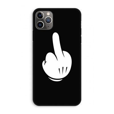 Middle finger black: iPhone 11 Pro Max Tough Case
