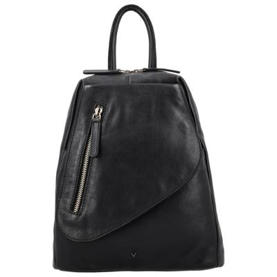 Vilenca Leren Rugzak Zwart