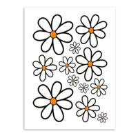 Stickerset gewone margriet L