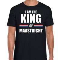I am the King of Maastricht Koningsdag t-shirt zwart voor heren