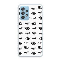 Eye pattern #2: Samsung Galaxy A73 Transparant Hoesje