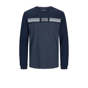 JACK & JONES CORE longsleeve met printopdruk donkerblauw