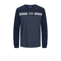 JACK & JONES CORE longsleeve met printopdruk donkerblauw - thumbnail