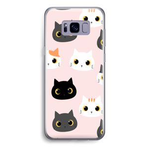 Katten: Samsung Galaxy S8 Transparant Hoesje