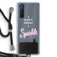 Sparkle quote: Sony Xperia 5 II Transparant Hoesje met koord Sparkle quote: Sony Xperia 5 II Transparant Hoesje met koord