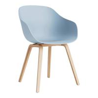 HAY About a Chair AAC222 Stoel - Soaped Oak - Slate Blue