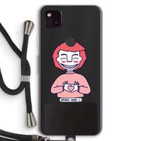 Hartje: Pixel 4a 5G Transparant Hoesje met koord