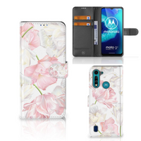 Motorola G8 Power Lite Hoesje Lovely Flowers - thumbnail