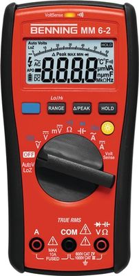 Benning Multimeter | 0,000 V-1.000 V AC/DC | TRUE RMS | 1 stuk - 044087 044087