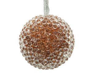 Kerstbal foam d8cm amber - Decoris