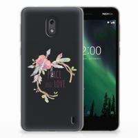 Nokia 2 Telefoonhoesje met Naam Boho Text