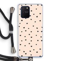 Kleine kattenkopjes: Samsung Galaxy Note 10 Lite Transparant Hoesje met koord