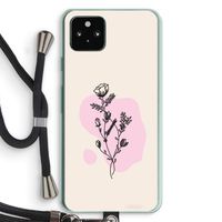Roses are red: Pixel 5a 5G Transparant Hoesje met koord