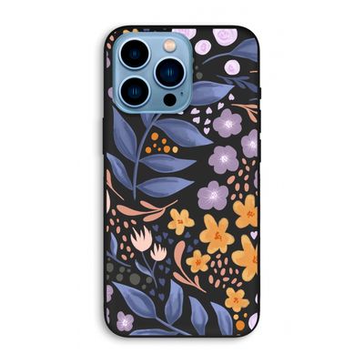 Flowers with blue leaves: iPhone 13 Pro Max Biologisch afbreekbaar hoesje