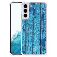 Samsung Galaxy S22 Plus Stevig Telefoonhoesje Wood Blue