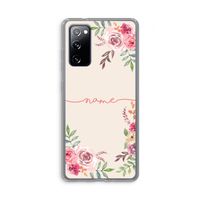 Rozen: Samsung Galaxy S20 FE / S20 FE 5G Transparant Hoesje