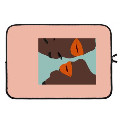 Orange lips: Laptop sleeve 13 inch