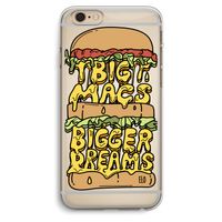 Big Macs Bigger Dreams: iPhone 6 Plus / 6S Plus Transparant Hoesje