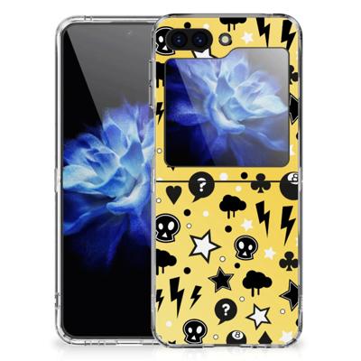 Silicone Back Case Samsung Galaxy Z Flip 5 Punk Geel Silicone Back Case Samsung Galaxy Z Flip 5 Punk Geel