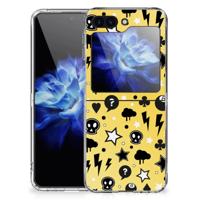 Silicone Back Case Samsung Galaxy Z Flip 5 Punk Geel