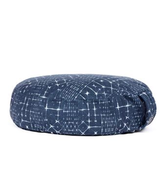 Manduka Meditatie Kussen Rond Katoen Blauw - Star Dye