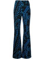 DVF Diane von Furstenberg pantalon Brooklyn à imprimé graphique - Bleu - thumbnail