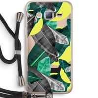 Fantasie jungle: Samsung Galaxy J3 (2016) Transparant Hoesje met koord