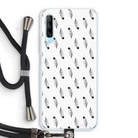 Pluimen: Huawei P Smart Pro Transparant Hoesje met koord
