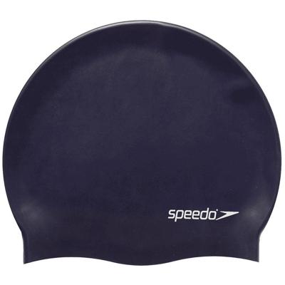 Speedo platte siliconen badmuts donkerblauw p12