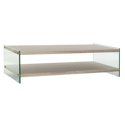 Hoofdtafel DKD Home Decor Multicolour Transparant Natuurlijk Hout Kristal Hout MDF 130 x 65 x 35,5 cm