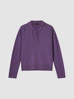 Trui met polokraag van biologisch cashmere