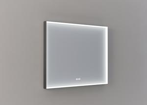 Thebalux M20 spiegel 100x80cm met verlichting en verwarming ijzer verouderd