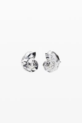 Oorbellen schelp bad zilver Zalio - BLACK - U