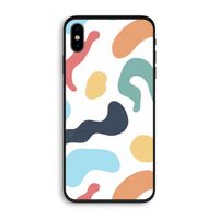 Memphis Shapes Blue: iPhone X Biologisch afbreekbaar hoesje