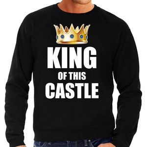 Koningsdag sweater Im the king of this castle zwart voor heren