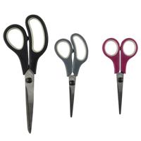 Huishoud en keuken scharen set van 3x stuks - kleurenmix - 21/17 en 14 cm - rvs metaal/kunststof Huishoud en keuken scharen set van 3x stuks - kleurenmix - 21/17 en 14 cm - rvs metaal/kunststof