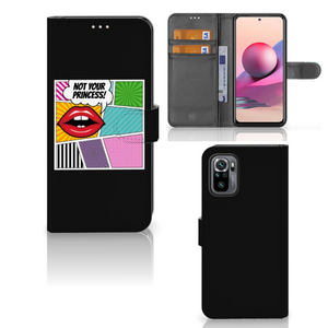 Xiaomi Redmi Note 10S | 10 4G | Poco M5s Wallet Case met Pasjes Popart Princess