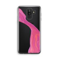 Paarse stroom: Samsung Galaxy J8 (2018) Transparant Hoesje