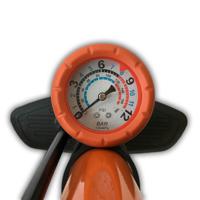 Lynx Fietspomp met manometer 6 Bar oranje - thumbnail