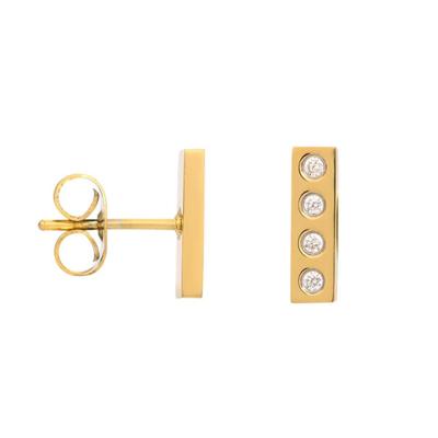 iXXXi Oorbellen Design Rectangle Goud