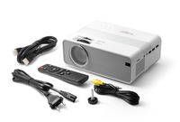 Technaxx TX-127 beamer/projector Projector met normale projectieafstand 2000 ANSI lumens LCD 1080p (1920x1080) Zilver, Wit - thumbnail