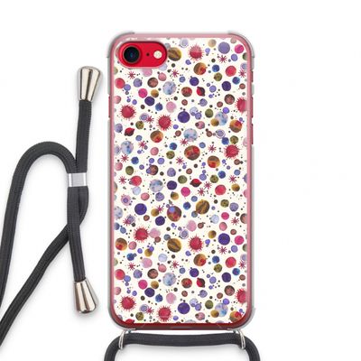 Planets Space: iPhone SE 2020 Transparant Hoesje met koord