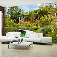 Zelfklevend fotobehang - Groene oasis, jungle, 8 maten, premium print - thumbnail