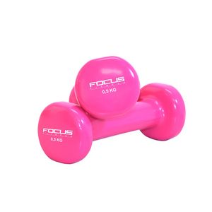 Vinyl Dumbbells - Focus Fitness - 2 x 0,5 kg