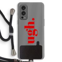 Ugh: OnePlus Nord 2 5G Transparant Hoesje met koord