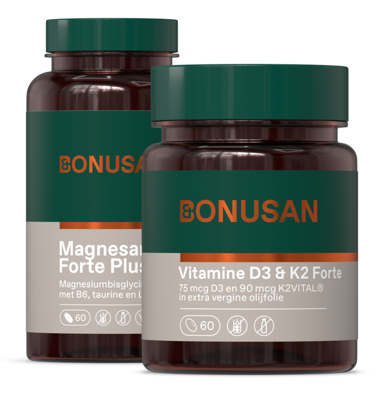 Bonusan Magnesan Forte Plus + Vitamine D3 & K2 Forte - Combiset