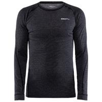 Craft Wool Merino LS Thermoshirt Heren Black Melange M